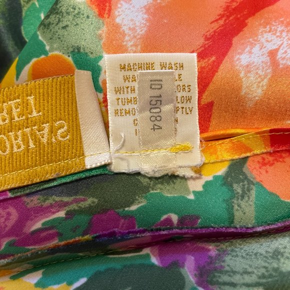 VICTORIA’S SECRET Chemise Nighty Gown Floral Silky Slip Vintage Gold Label FLAW - Picture 5 of 10